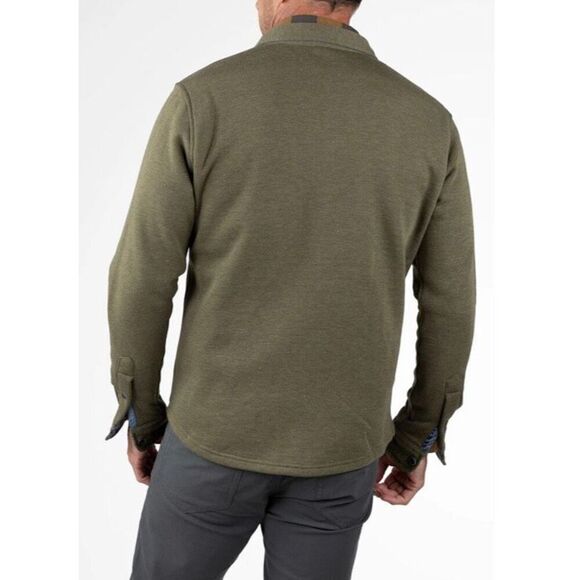 TAILOR VINTAGE 🎉HP🎉 NWT - M Sz S/Sherpa Fleece Shirt Jacket/Forest Night Heather - Picture 14 of 16
